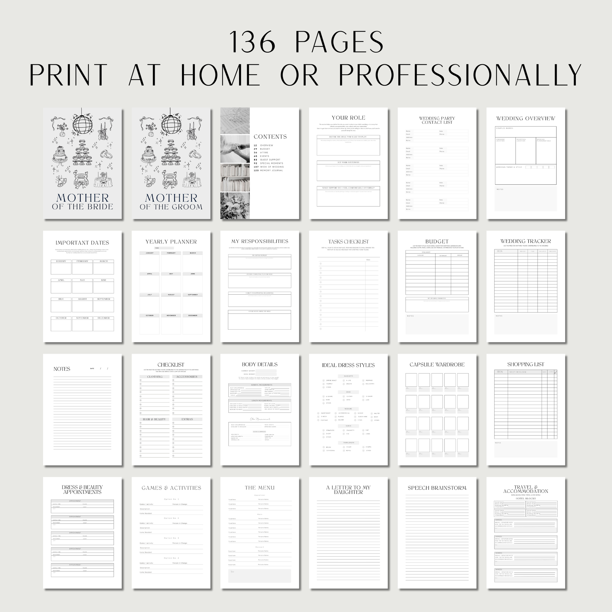 Mother of the Bride & Groom Planner – A Modern Wedding Planning Guide for Mothers